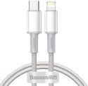 KABEL USB-C / Lightning iPhone Baseus Cafule CATLGD-02 1m 20W PD Quick Charging BIAŁY W OPLOCIE KABEL USB-C / Lightning iPhone Baseus Cafule CATLGD-02 1m 20W PD Quick Charging BIAŁY W OPLOCIE