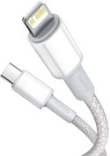 KABEL USB-C / Lightning iPhone Baseus Cafule CATLGD-02 1m 20W PD Quick Charging BIAŁY W OPLOCIE KABEL USB-C / Lightning iPhone Baseus Cafule CATLGD-02 1m 20W PD Quick Charging BIAŁY W OPLOCIE