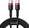 KABEL USB-C / USB-C Baseus Cafule CATKLF-AL91 200cm 100W 5A PD 2.0 QC 3.0 CZARNY W OPLOCIE KABEL USB-C / USB-C Baseus Cafule CATKLF-AL91 200cm 100W 5A PD 2.0 QC 3.0 CZARNY W OPLOCIE