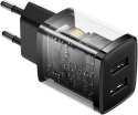 ŁADOWARKA SIECIOWA Baseus Compact Charger CCXJ010201 10.5W 2x USB-A CZARNA ŁADOWARKA SIECIOWA Baseus Compact Charger CCXJ010201 10.5W 2x USB-A CZARNA