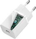 ŁADOWARKA SIECIOWA Baseus Super Si Quick Charger 1C CSUP-J02 30W 1x USB-C PD 3.0 QC 3.0 BIAŁA ŁADOWARKA SIECIOWA Baseus Super Si Quick Charger 1C CSUP-J02 30W 1x USB-C PD 3.0 QC 3.0 BIAŁA