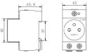 Gniazdo modułowe, na szynę DIN TH-35, do rozdzielnicy Noark Ex9DS-F 106194 Gniazdo modułowe, na szynę DIN TH-35, do rozdzielnicy Noark Ex9DS-F 106194