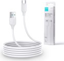 Kabel USB-A / USB-C Joyroom S-UC027A9 200cm 3A w oplocie biały Kabel USB-A / USB-C Joyroom S-UC027A9 200cm 3A w oplocie biały