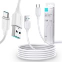 Kabel USB-A / USB-C Joyroom S-UC027A9 200cm 3A w oplocie biały Kabel USB-A / USB-C Joyroom S-UC027A9 200cm 3A w oplocie biały