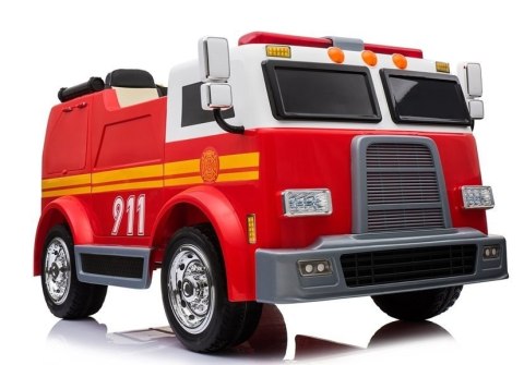 Wóz Strażacki na Akumulator Czerwony Dla Dzieci Pilot LL911 Wóz Strażacki na Akumulator Czerwony Dla Dzieci Pilot LL911